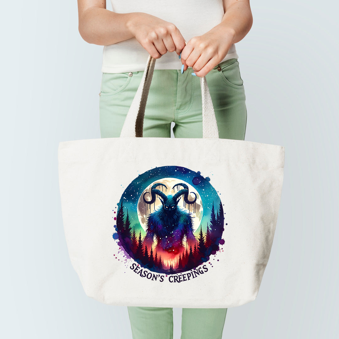 krampus tote bag