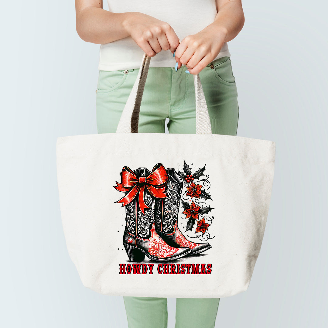 Howdy Christmas Tote Bag