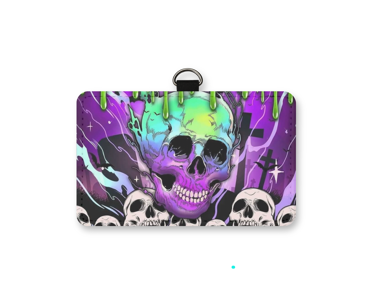 dripping skull id holder