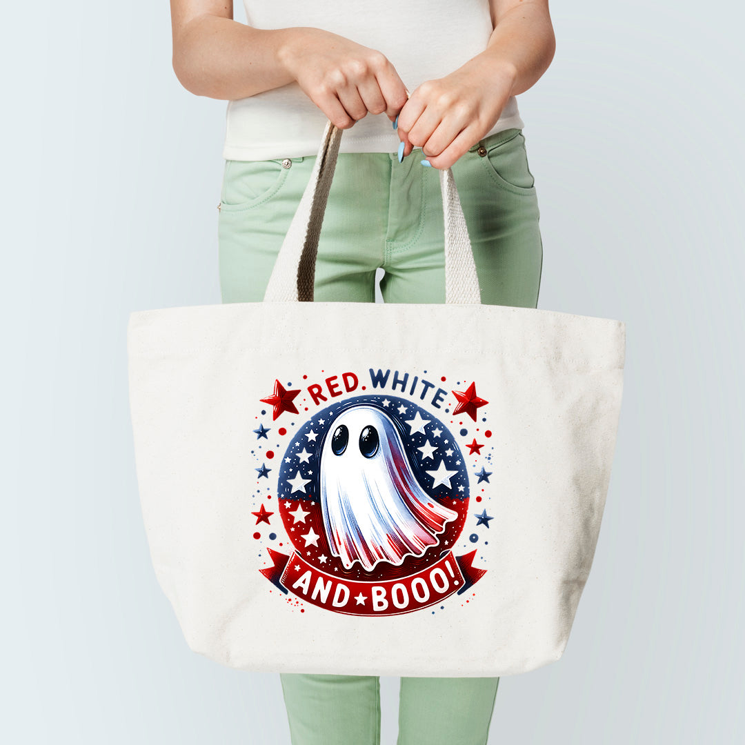 Red White And Boo(2)Tote Bag
