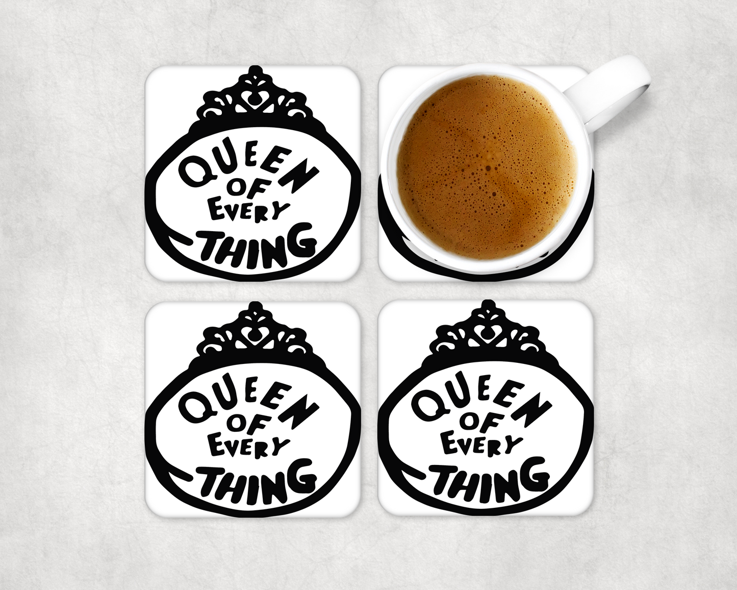 Set Of 4 Coasters With Dr Suess – Absorbent Coaster with Non-Slip Backing