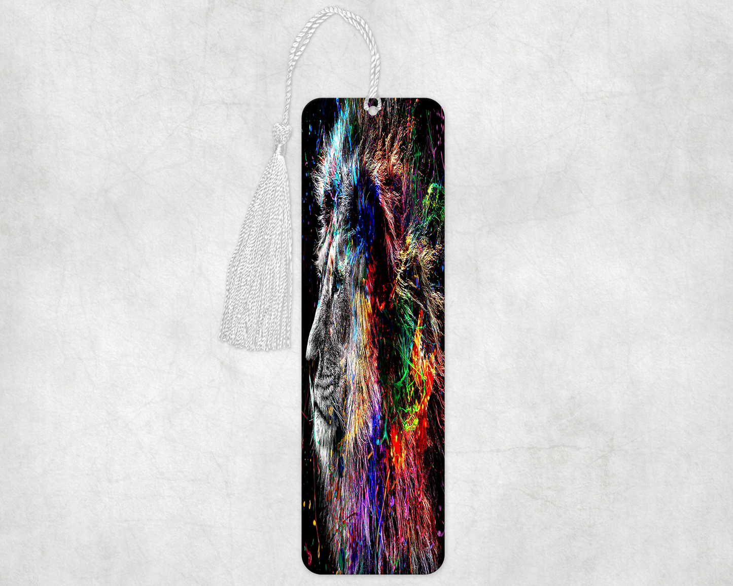 Lion Art Bookmarker – Durable Laminated Bookmark