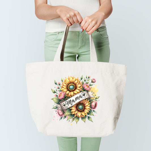 Mama Sunflower Tote Bag