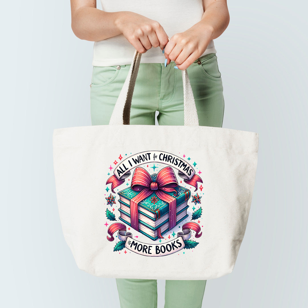 Books For Christmas Tote Bag