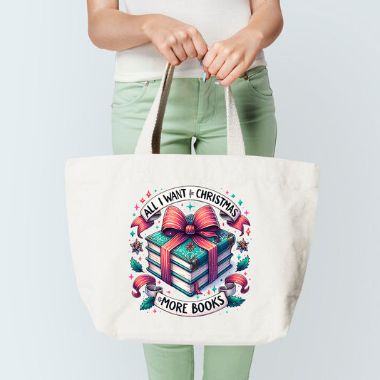 Books For Christmas Tote Bag