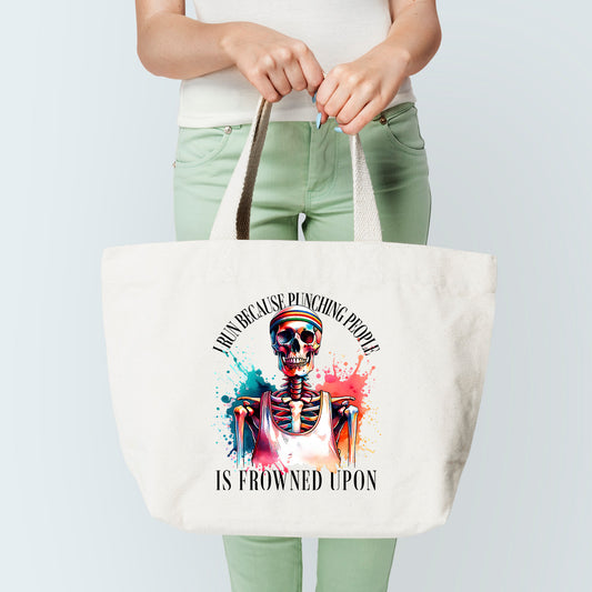 Punches Are Frowned Upon Tote Bag