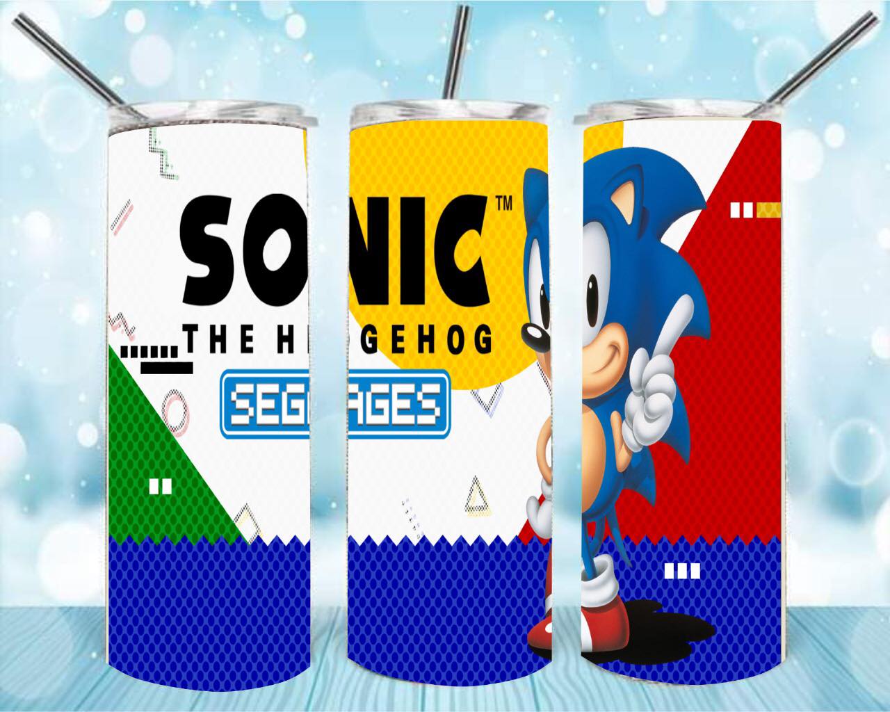 Sonic 20oz Skinny Tumbler – Insulated Stainless Steel with Straws & Brush