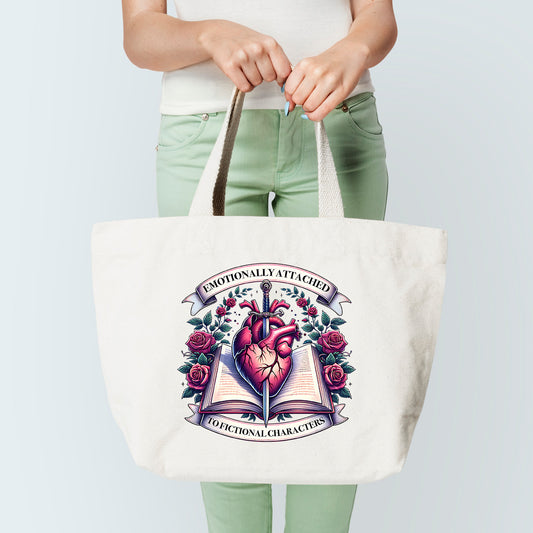 Emotionally Attached To Characters Tote Bag