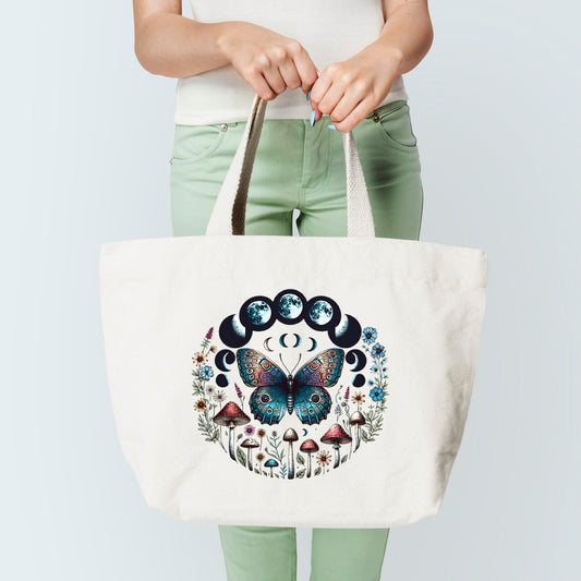 Moon Butterfly Tote Bag