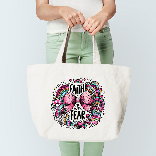 Faith Over Fear Tote Bag