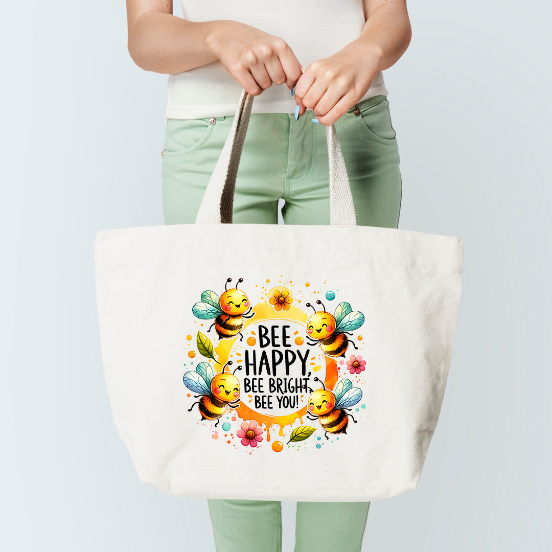 Bee Happy Tote Bag