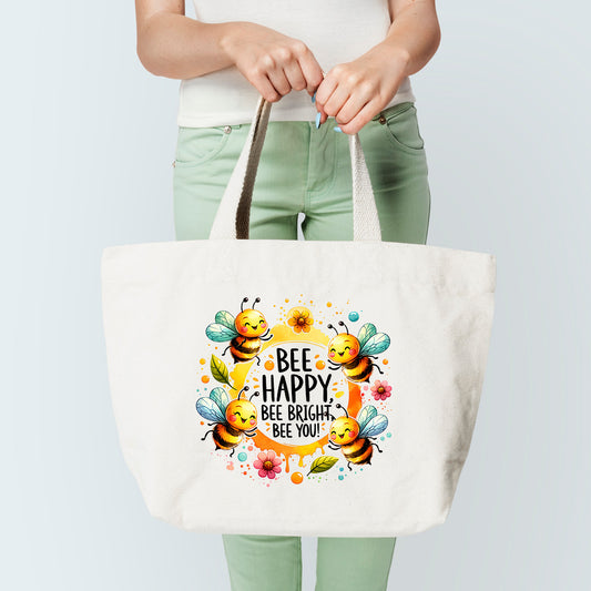 Bee Happy Tote Bag
