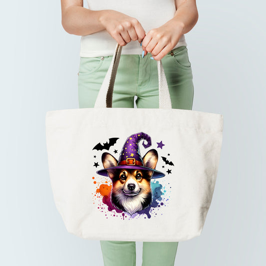 Corgi As A Witch Tote Bag