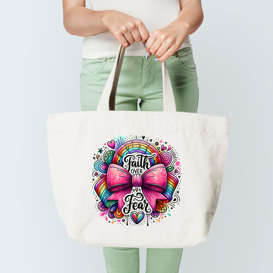 Faith Over Fear 2 Tote Bag