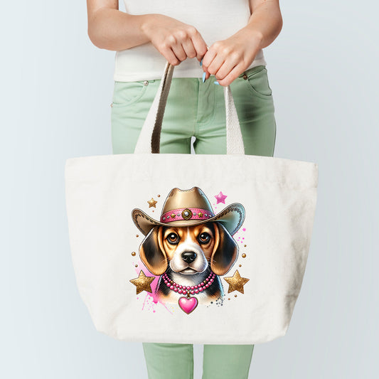 Western Beagle Tote Bag
