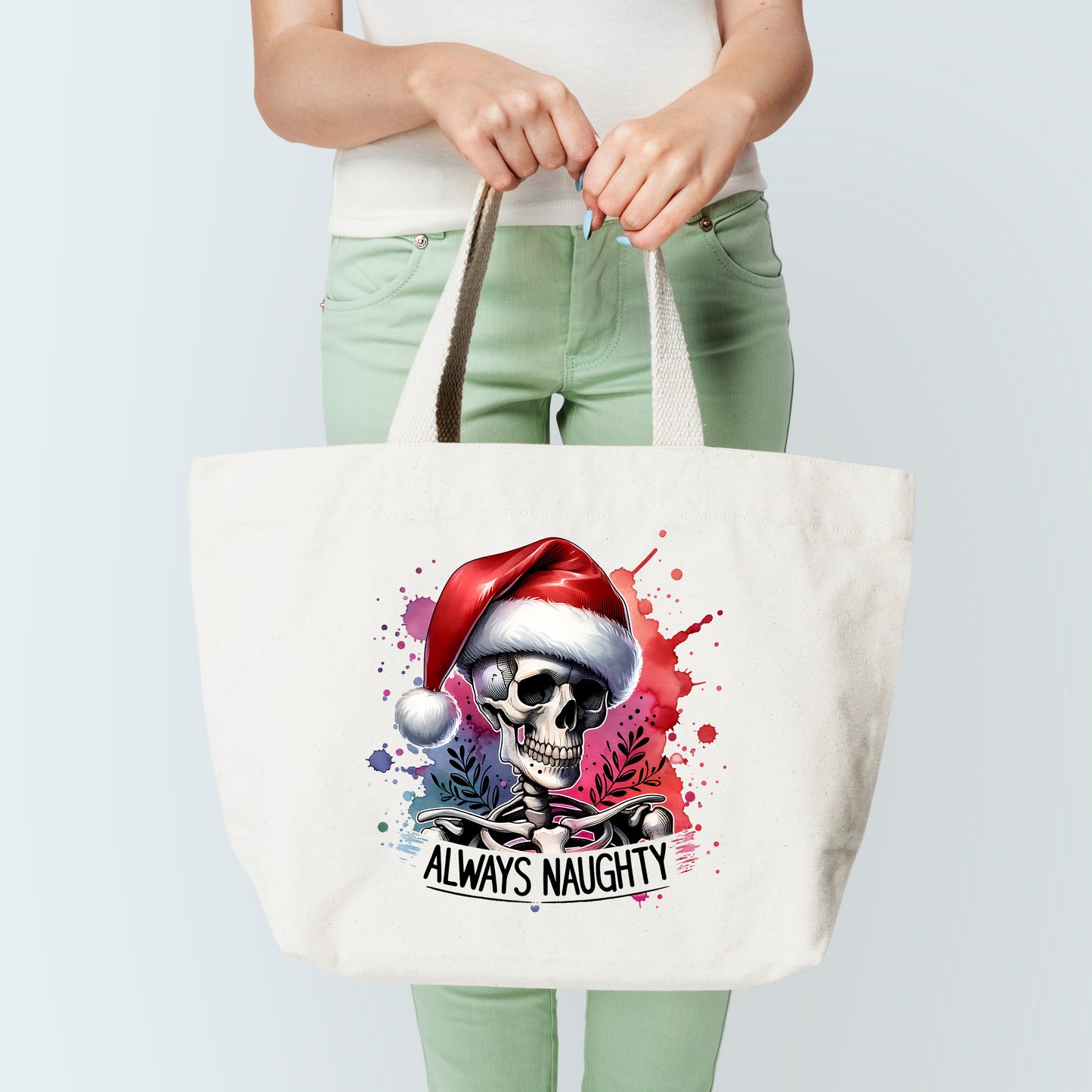 always naughty tote bag