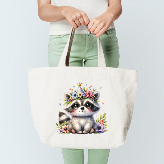 Baby Raccoon Tote Bag