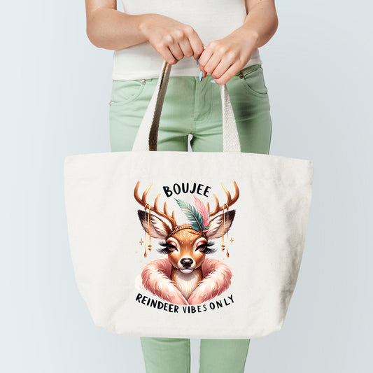Boujee Reindeer Tote Bag