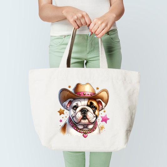western bulldog tote bag
