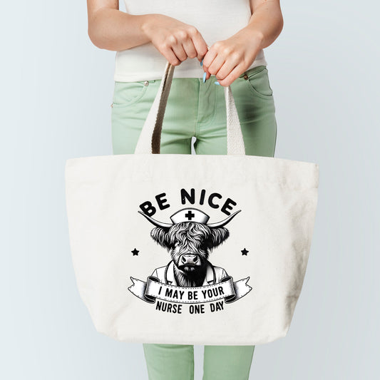 be nice tote bag