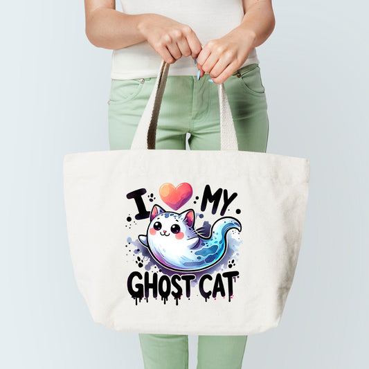 Ghost Cat  Tote Bag