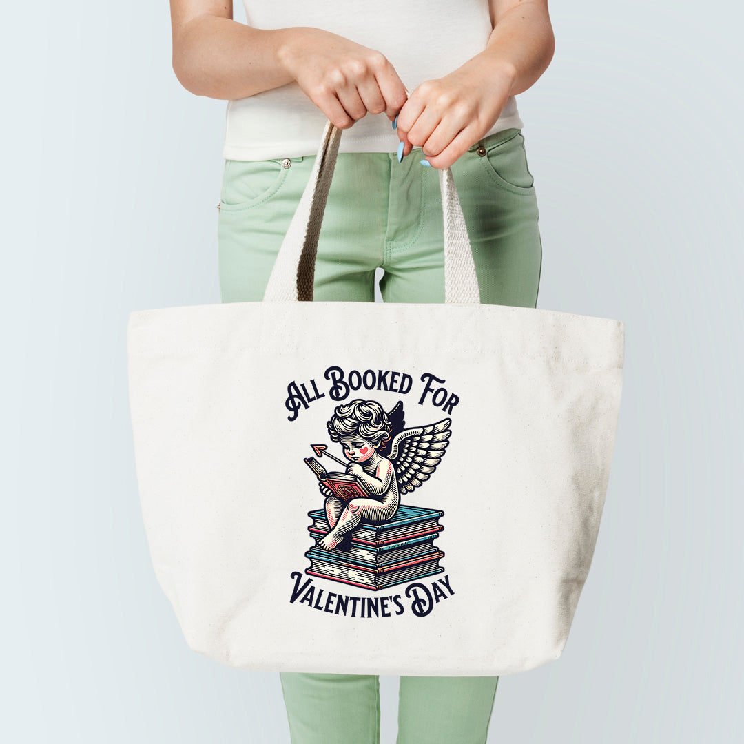 Booked For V Day Tote Bag