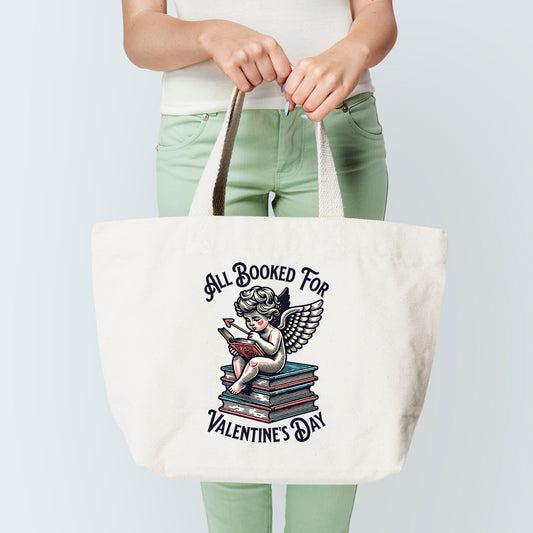 Booked For V Day Tote Bag