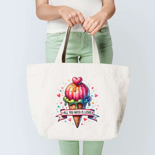 Love Icecream Tote Bag