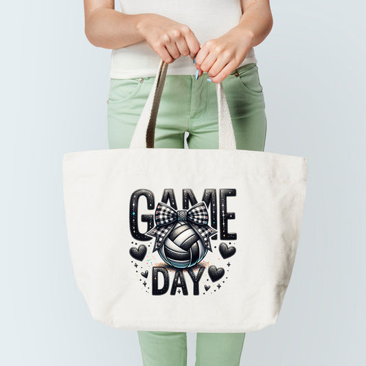 Game Day Volleyball Tote Bag