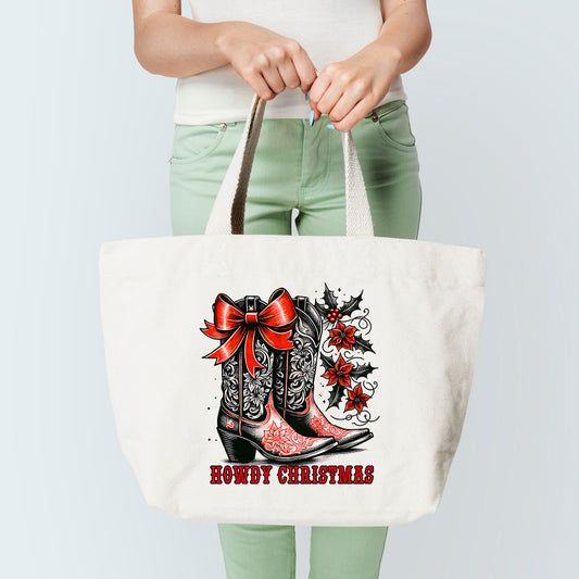 Howdy Christmas Tote Bag