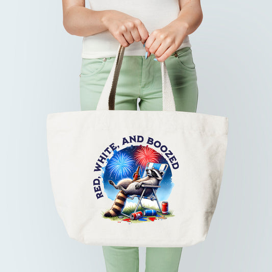 Red,White,Boozed Tote Bag