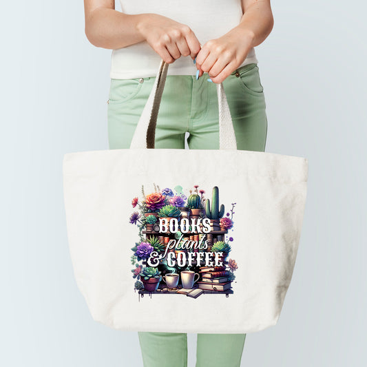 Books And Coffee Tote Bag
