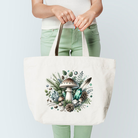 Mushroom Art Tote Bag