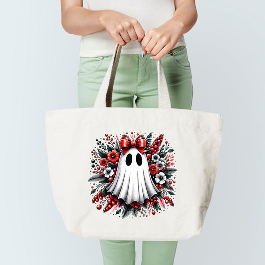 Christmas Ghost Tote Bag