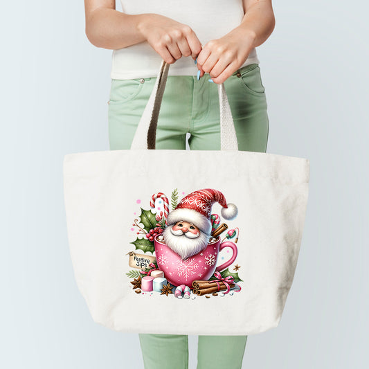 Festive Sips Tote Bag