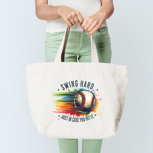 Swing Hard Tote Bag