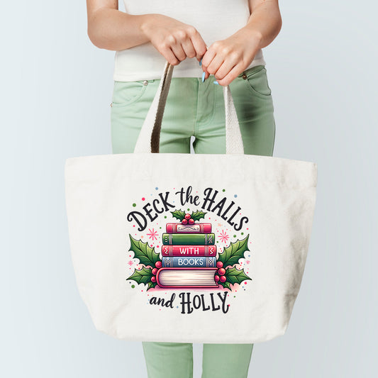 Deck The Halls With Books Tote Bag