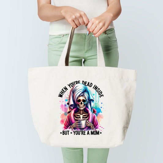 Dead Inside Mom Tote Bag