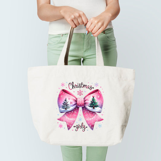 Christmas Bow Tote Bag