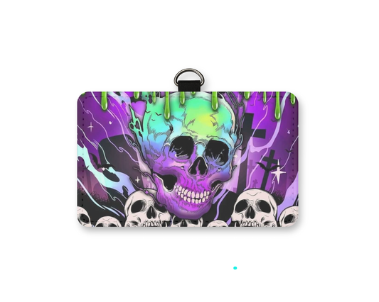 dripping skull id holder