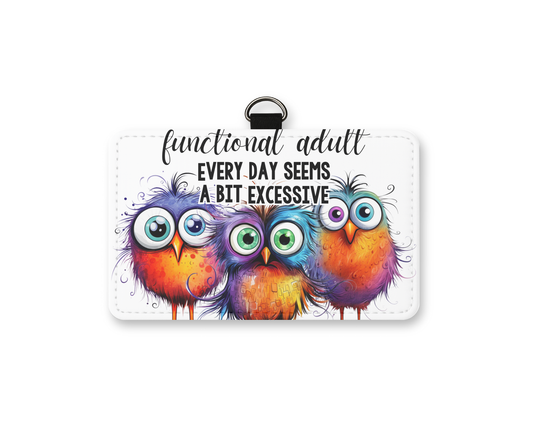 functional adult id holder