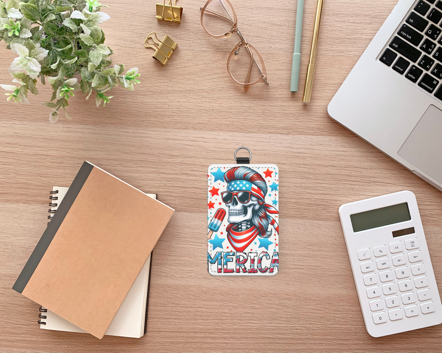 america vertical id holder