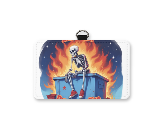 emotional dumpster fire id holder