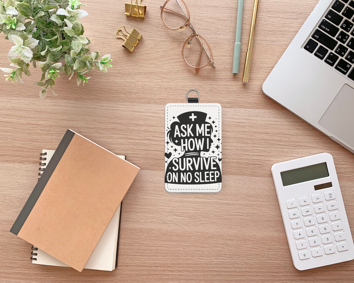 no sleep vertical id holder