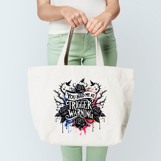Trigger Warning Tote Bag