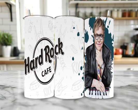 Elton John 20oz Skinny Tumbler – Insulated Stainless Steel with Straws & Brush