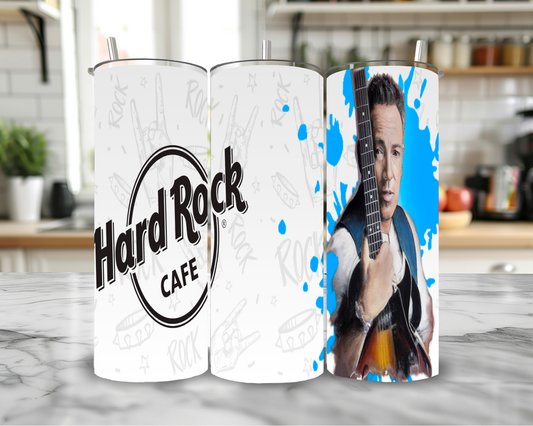 Bruce Springsteen 20oz Skinny Tumbler – Insulated Stainless Steel with Straws & Brush