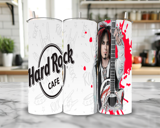 Nikki Sixx 20oz Skinny Tumbler – Insulated Stainless Steel with Straws & Brush