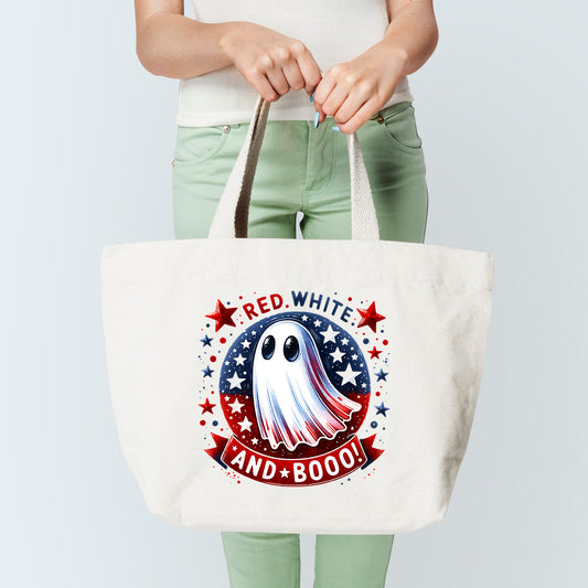 Red White And Boo(2)Tote Bag