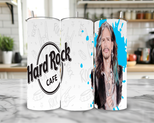 Steven Tyler 20oz Skinny Tumbler – Insulated Stainless Steel with Straws & Brush
